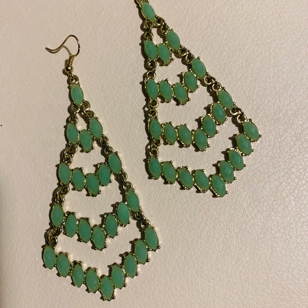 Boutique jade drop earrings
